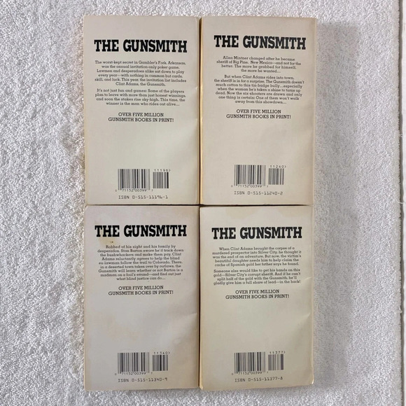 Vintage The Gunsmith All Action Western Romance Novel x4 - Picture 13 of 13